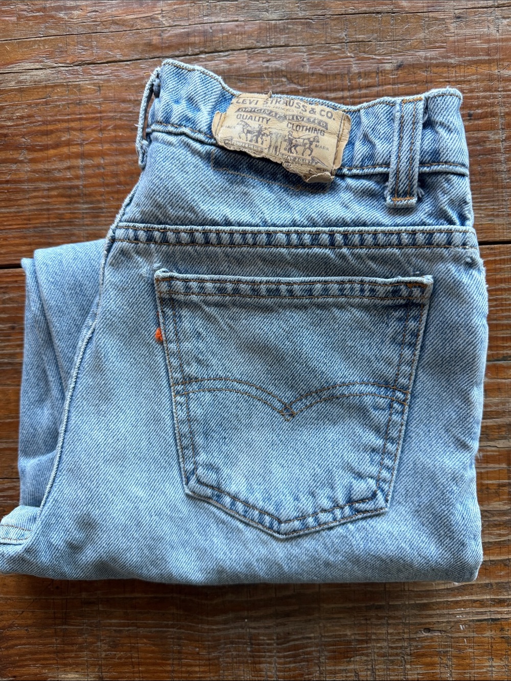 Levis Orange Tab Student Faded Vintage Jeans Made in USA Size 29x28